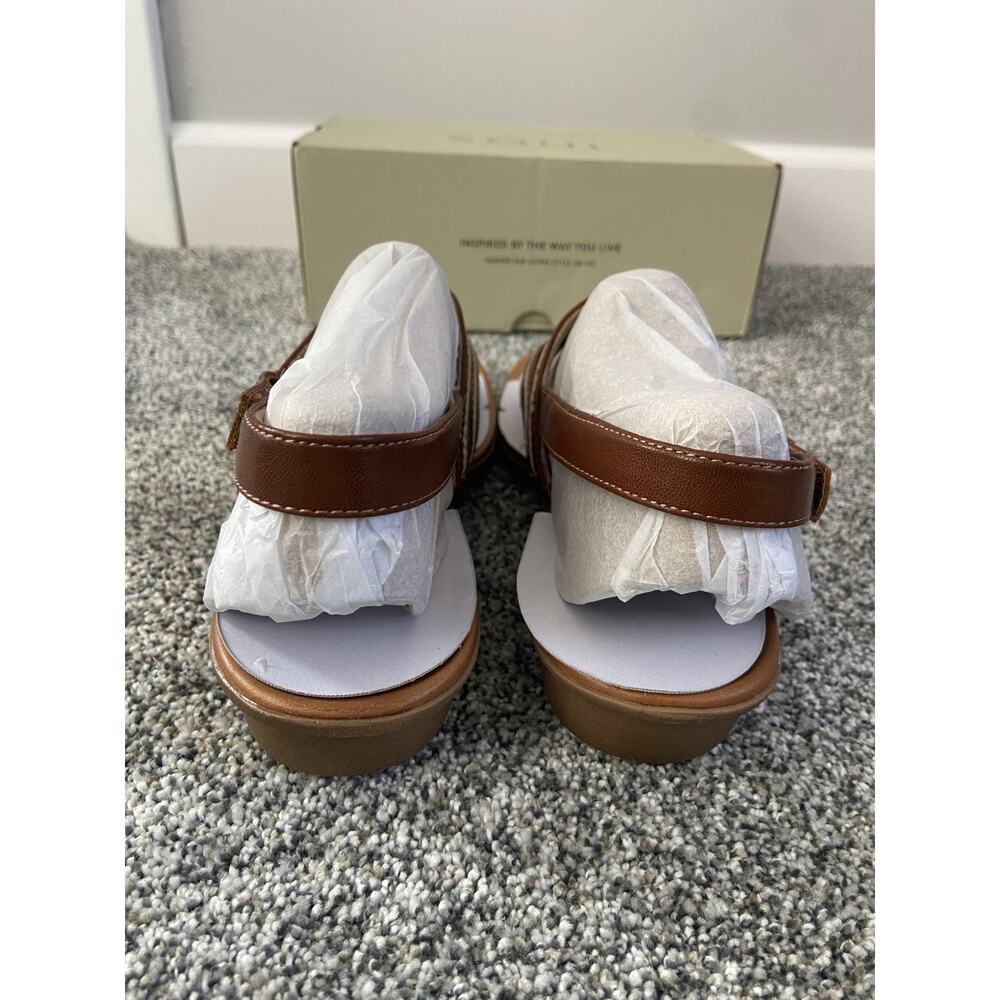 SOUL Naturalizer Sunny Thong Sandal Sling Back Toffee Tan NIB Size 11M Boho - Picture 5 of 5